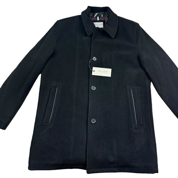 Cole Haan Signature Wool Blend Topper/Car Coat Men's Size Large - Picture 6 of 12